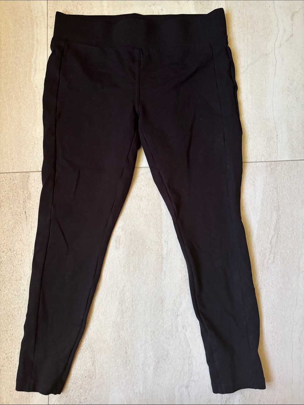 LOFT Black Ponte Skinny Leggings
